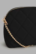 Load image into Gallery viewer, Redtag-Black-Quilted-Cross-Body-Bag-Cross-Body-Bags-Women-