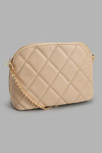 Load image into Gallery viewer, Redtag-Beige-Quilted-Cross-Body-Bag-Cross-Body-Bags-Women-