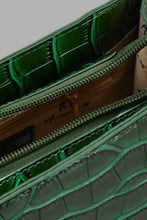 Load image into Gallery viewer, Redtag-Green-Croc-Textured-Day-Bag-Day-Bags-Women-