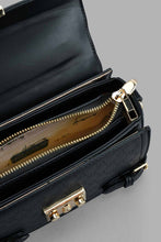 تنزيل الصورة على معرض الصور، Redtag-Black-Embossed-Cross-Body-Bag-Cross-Body-Bags-Women-