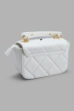 Load image into Gallery viewer, Redtag-White-Studs-Embellished-Day-Bag-Day-Bags-Women-