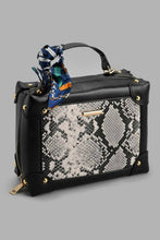 Load image into Gallery viewer, Redtag-Black-Animal-Croc-Cross-Body-Bag-Cross-Body-Bags-Women-