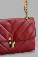 Load image into Gallery viewer, Redtag-Maroon-Quilted-Cross-Body-Bag-Cross-Body-Bags-Women-