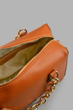 تنزيل الصورة على معرض الصور، Redtag-Tan-Chain-Embellished-Bag-Cross-Body-Bags-Women-