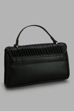 Load image into Gallery viewer, Redtag-Black-Pleated-Day-Bag-Day-Bags-Women-