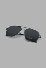 Load image into Gallery viewer, Redtag-Black-Aviator-Sunglasses-Aviator-Men's-