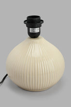 Load image into Gallery viewer, Redtag-Taupe-Round-Base-Table-Lamp-Table-Lamps-Home-Decor-