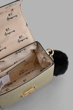 Load image into Gallery viewer, Redtag-Gold-Croc-Textured-Cross-Body-Bag-Cross-Body-Bags-Women-