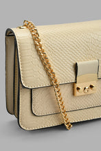 Load image into Gallery viewer, Redtag-Brown-Croc-Textured-Cross-Body-Bag-Cross-Body-Bags-Women-