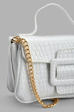 Load image into Gallery viewer, Redtag-White-Textured-Cross-Body-Bag-Cross-Body-Bags-Women-