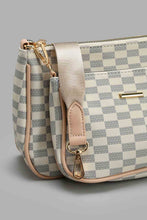 Load image into Gallery viewer, Redtag-Beige-Monogram-Printed-Cross-Body-Bag-With-Coin-Pouch-Cross-Body-Bags-Women-