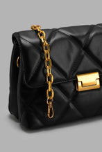Load image into Gallery viewer, Redtag-Black-Quilted-Cross-Body-Bag-Cross-Body-Bags-Women-