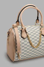 Load image into Gallery viewer, Redtag-Beige-Day-Bag-With-Chain-Embellished-Day-Bags-Women-