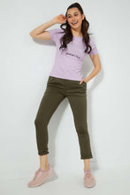 تنزيل الصورة على معرض الصور، Redtag-Olive-Tapered-Leg-Turn-Up-Trouser-Trousers-Women's-