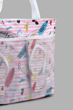 Load image into Gallery viewer, Redtag-Multicolour-Printed-Beach-Bag-With-Flip-Flop-Beach-Bags-Women-
