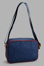 Load image into Gallery viewer, Redtag-Navy-Embossed-Messenger-Bag-Massenger-Bag-Men's-