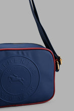 Load image into Gallery viewer, Redtag-Navy-Embossed-Messenger-Bag-Massenger-Bag-Men's-