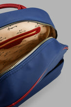 Load image into Gallery viewer, Redtag-Navy-Embossed-Backpack-Backpacks-Men's-