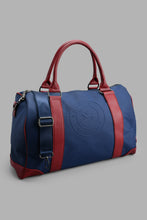 Load image into Gallery viewer, Redtag-Navy-Embossed-Hold-All-Bag-Backpacks-Men's-