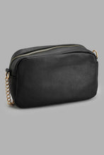 Load image into Gallery viewer, Redtag-Black-Pleated-Cross-Body-Bag-Cross-Body-Bags-Women-