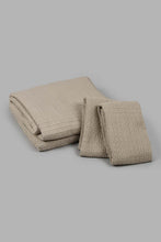 Load image into Gallery viewer, Redtag-Beige-Stone-Wash-Bedspread-Set-With-Lace
-(Double-Size)-0,-Colour:Beige,-Filter:Home-Bedroom,-HMW-BED-Bedspreads,-New-In,-New-In-HMW-BED,-Non-Sale,-S22A,-Section:Homewares-Home-Bedroom-
