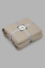 Load image into Gallery viewer, Redtag-Beige-Stone-Wash-Bedspread-Set-With-Lace
-(Double-Size)-0,-Colour:Beige,-Filter:Home-Bedroom,-HMW-BED-Bedspreads,-New-In,-New-In-HMW-BED,-Non-Sale,-S22A,-Section:Homewares-Home-Bedroom-