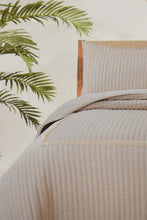 Load image into Gallery viewer, Redtag-Beige-Bedspread-Set-With-Lace-
-(King-Size)-Bedspreads-Home-Bedroom-