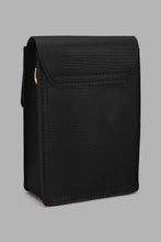 Load image into Gallery viewer, Redtag-Black-Textured-Mobile-Pouches-Mobile-Pouches-Women-