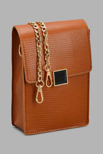 Load image into Gallery viewer, Redtag-Tan-Textured-Mobile-Pouches-Mobile-Pouches-Women-