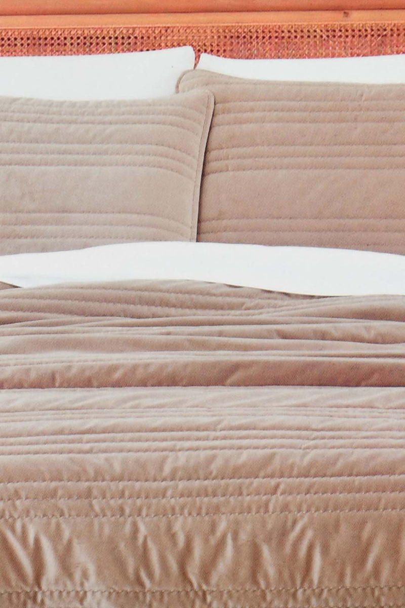 Redtag-Beige-Velvet-3-Piece-Quilt-With-Zig-Zag-Embroidery-
(Double-Size)-Quilts-Home-Bedroom-