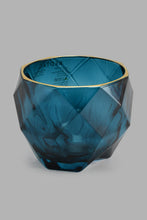 Load image into Gallery viewer, Redtag-Teal-Glass-Candle-Holder-Candle-Holder-Home-Decor-