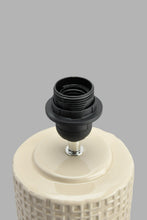 Load image into Gallery viewer, Redtag-Taupe-Embosed-Ceramic-Table-Lamp-Table-Lamps-Home-Decor-