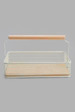 Load image into Gallery viewer, Redtag-Cream-Rectangle-Basket-Baskets-Home-Dining-