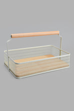 Load image into Gallery viewer, Redtag-Cream-Rectangle-Basket-Baskets-Home-Dining-