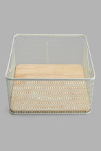 Load image into Gallery viewer, Redtag-Cream-Square-Basket-Baskets-Home-Dining-
