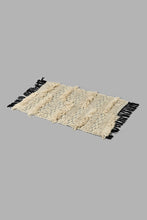 Load image into Gallery viewer, Redtag-White-Cotton-Woven-Dhurrie-Rugs-Home-Decor-