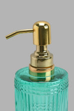تنزيل الصورة على معرض الصور، Redtag-Teal-Glass-Lotion-Dispenser-Lotion-Dispenser-Home-Bathroom-