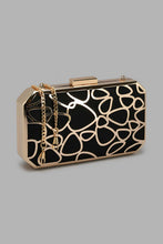 Load image into Gallery viewer, Redtag-Black-Textured-Eveining-Clutch-Clutches-Women-