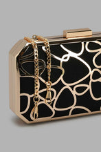 Load image into Gallery viewer, Redtag-Black-Textured-Eveining-Clutch-Clutches-Women-
