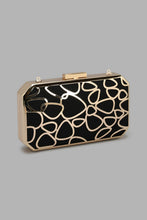 Load image into Gallery viewer, Redtag-Black-Textured-Eveining-Clutch-Clutches-Women-