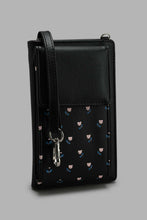 Load image into Gallery viewer, Redtag-Black-Floral--Mobile-Purse-Purses-Women-