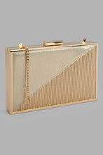 تنزيل الصورة على معرض الصور، Redtag-Gold-Embellished-Chain-Evening-Clutch-Clutches-Women-