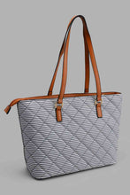 Load image into Gallery viewer, Redtag-Multicolour-Nautical-Stripe-Tote-Day-Bag-Day-Bags-Women-