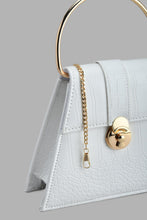 تنزيل الصورة على معرض الصور، Redtag-White-Textured-Embellished-Evening-Clutch-Clutches-Women-