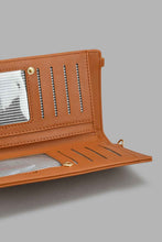 Load image into Gallery viewer, Redtag-Tan-Textured-Mobile-Purse-Purses-Women-