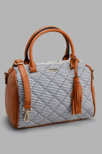Load image into Gallery viewer, Redtag-Multicolour-Nautical-Stripe-Day-Bag-Day-Bags-Women-