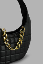 Load image into Gallery viewer, Redtag-Black-Quilted-Day-Bag-Day-Bags-Women-