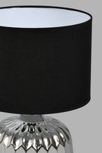 Load image into Gallery viewer, Redtag-Silver-Ceramic-Base-Table-Lamp-Colour:Black,-Colour:Silver,-Filter:Home-Decor,-HMW-HOM-Table-Lamps,-New-In,-New-In-HMW-HOM,-Non-Sale,-S22A,-Section:Homewares-Home-Decor-