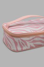 Load image into Gallery viewer, Redtag-Pink-And-White-Stripe-Cosmetic-Pouches-Category:Cosmetics,-Colour:Pink,-Filter:Women's-Accessories,-New-In,-New-In-Women-ACC,-Non-Sale,-S22C,-Section:Women,-Women-Cosmetics-Women-