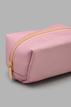 Load image into Gallery viewer, Redtag-Pink-And-White-Stripe-Cosmetic-Pouches-Category:Cosmetics,-Colour:Pink,-Filter:Women's-Accessories,-New-In,-New-In-Women-ACC,-Non-Sale,-S22C,-Section:Women,-Women-Cosmetics-Women-